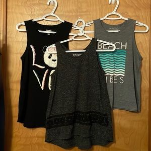 Set of (3) girls size 14/16 tank tops